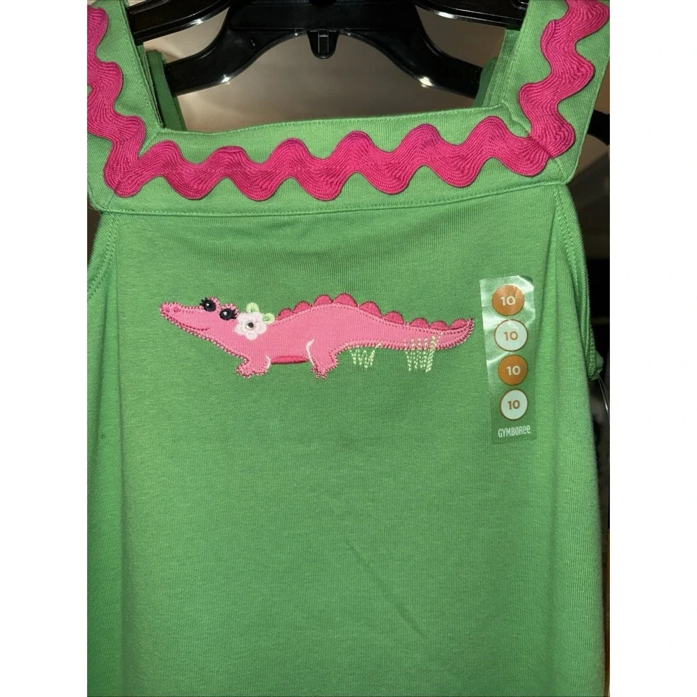 Gymboree Island Lily Girls Size 10 Green Top Shirt Blouse New